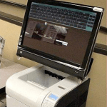 A Send N Print computer station.