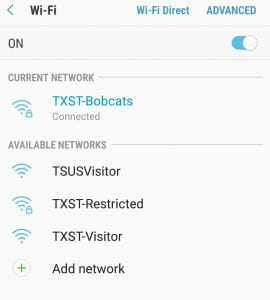 wifi network screenshot