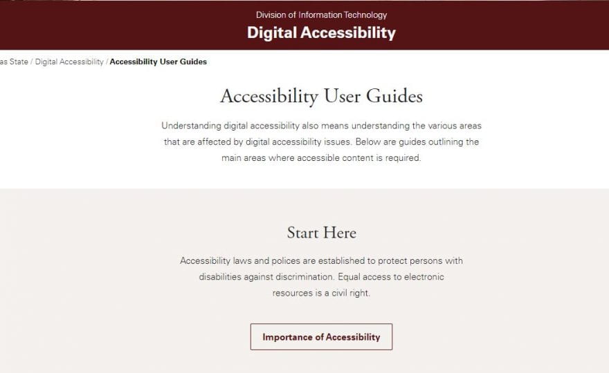 Digital Accessibility – Have you thought about it?