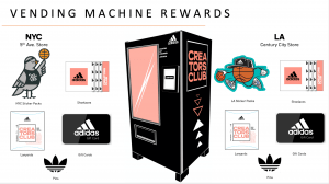 Image of all of the prizes available in the vending machine mentioned above. 