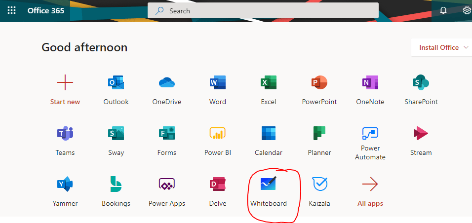 Office 365 app icons