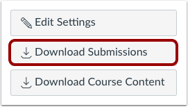 Canvas download submissions button highlighted.