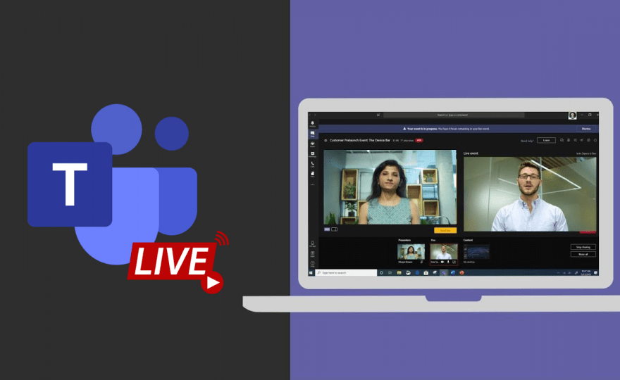 Hold large audience events with Microsoft Teams Live