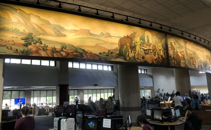 Buck Winn mural unveiled at Alkek Library