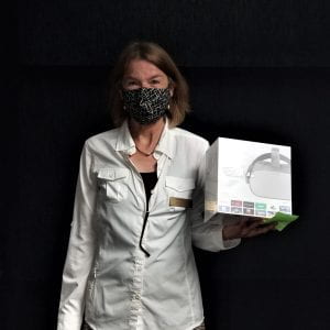 Dr. Angela Nelson, winner of an Oculus Go VR headset