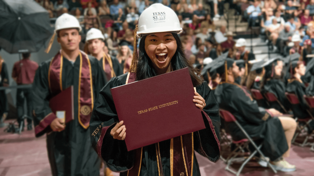 Take TXST Mobile with you to commencement